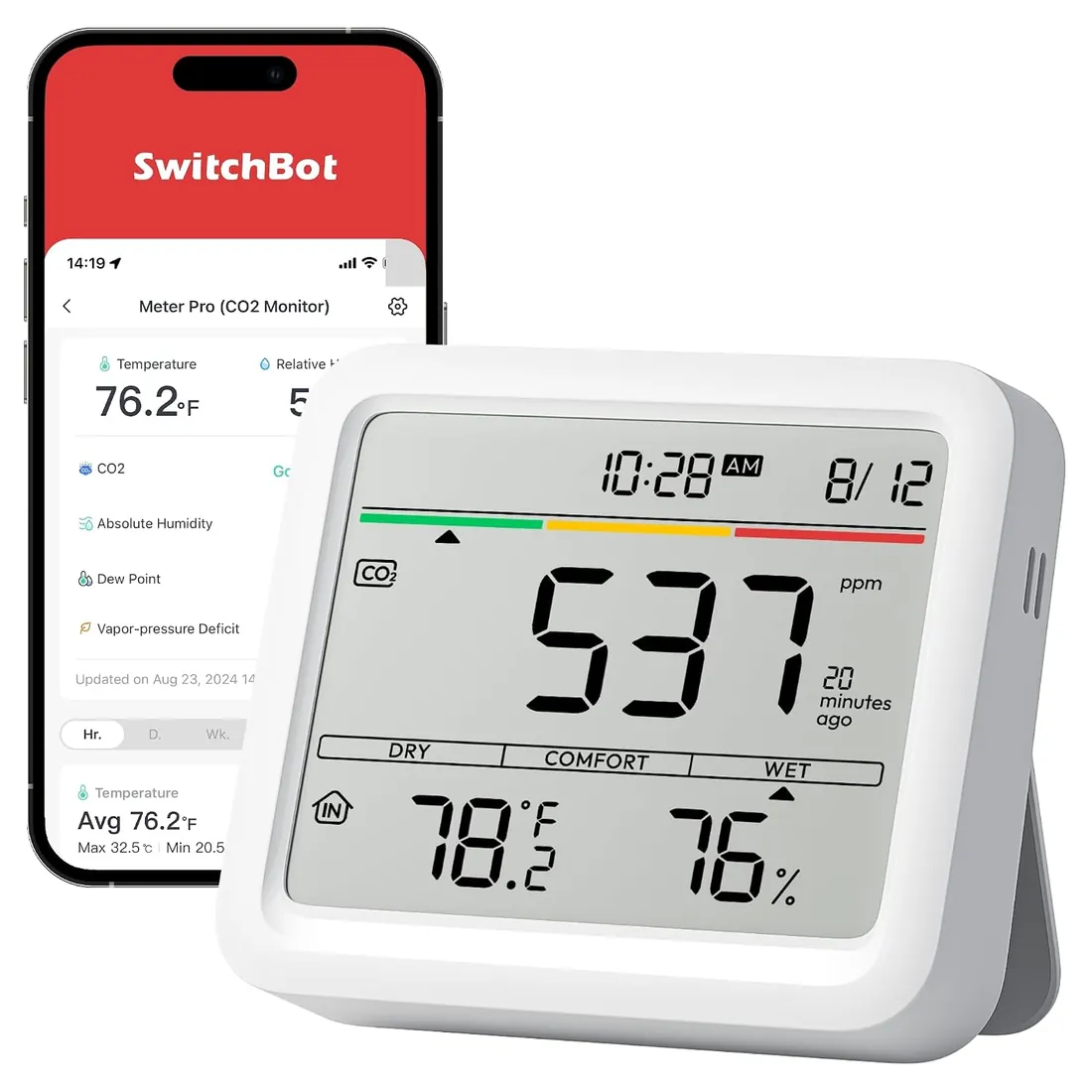 SwitchBot CO2 Detector CO2 Monitor